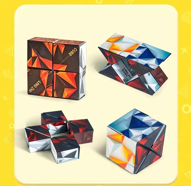 Magic Cube 3D Cylinder Anti Stress Fidget Toys For Anxiety Gadget Antistress  Juguetes Para El Estres Y Ansiedad - AliExpress