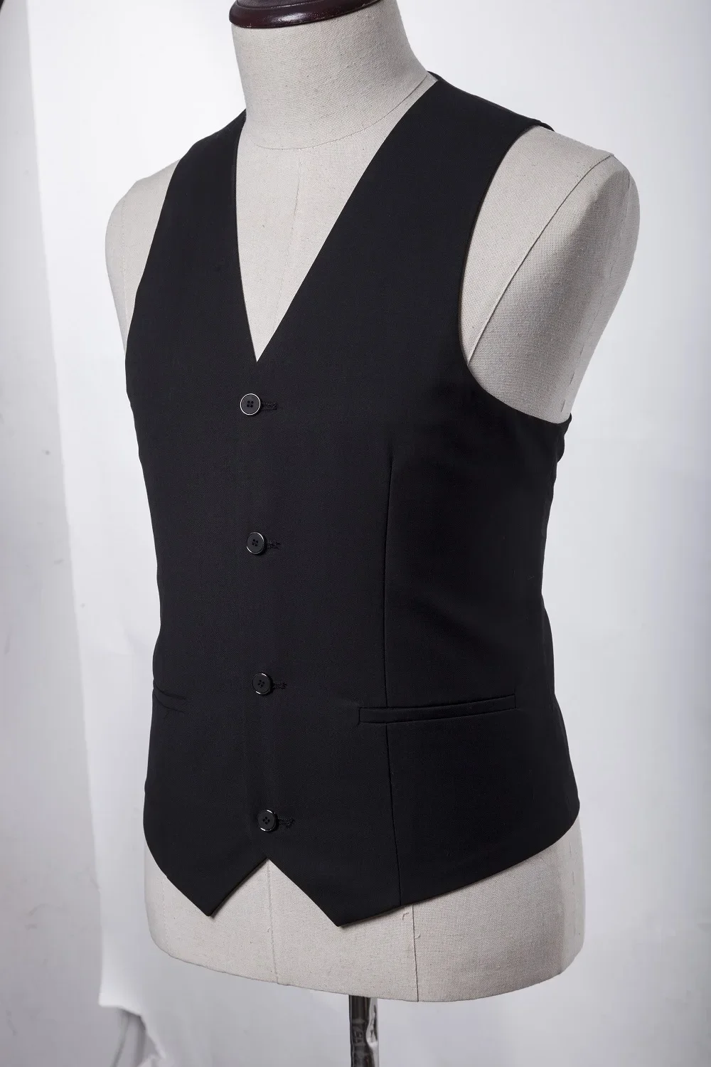new youth Zhongshan performance Chinese standing collar slim-fit men\'s western dress wedding Tang suit traje formal para hombre