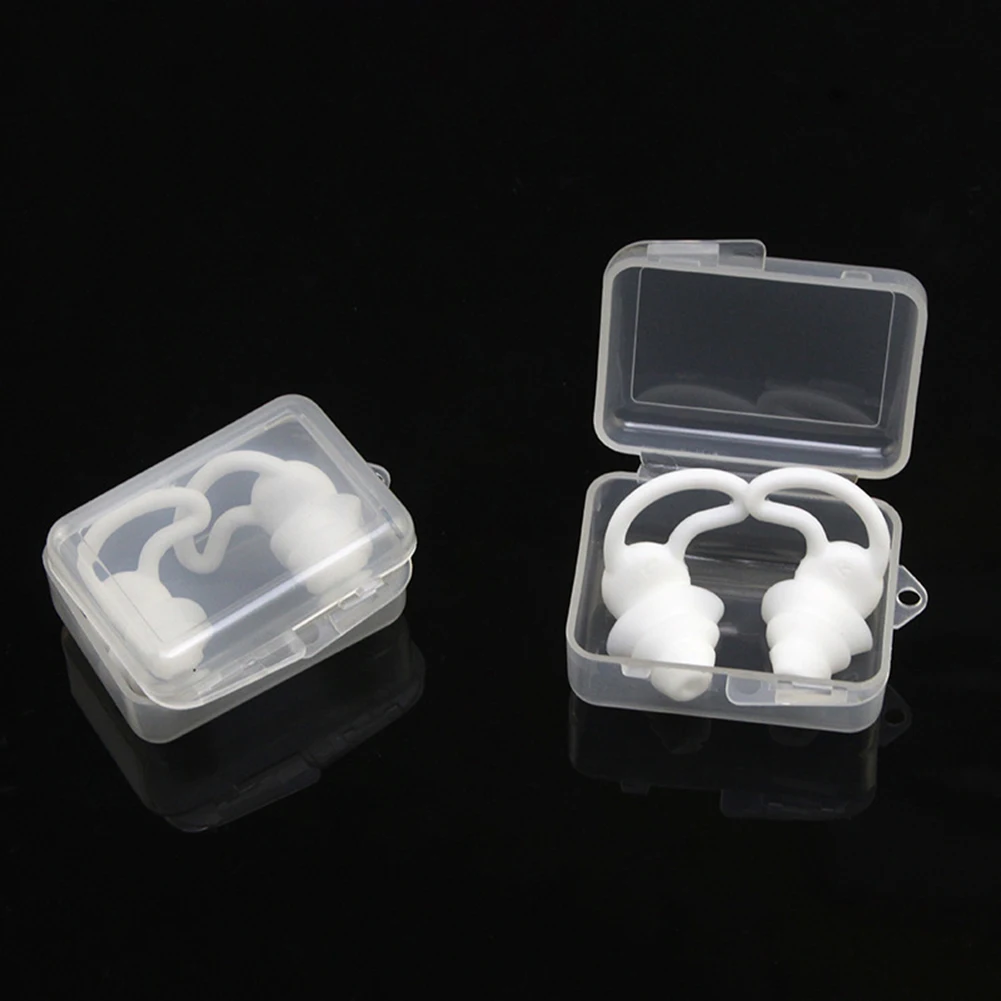 Silicone Ear Plugs for Sleeping Soft Anti Noise Sleeping Waterproof  Swiming Ear Plugs Noise Reduction Earplugs For Student