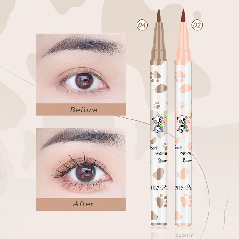Eyeliner Pen Lying Silkworm Tea Brown Liquid Eye Shadow Pencil 1pcs