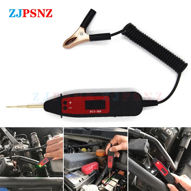 

3-36V Car Auto LCD Digital Electric Voltage Power Test Pen LED Light Probe Detector Non-Contact Tester Parts For Motorcycle Truc