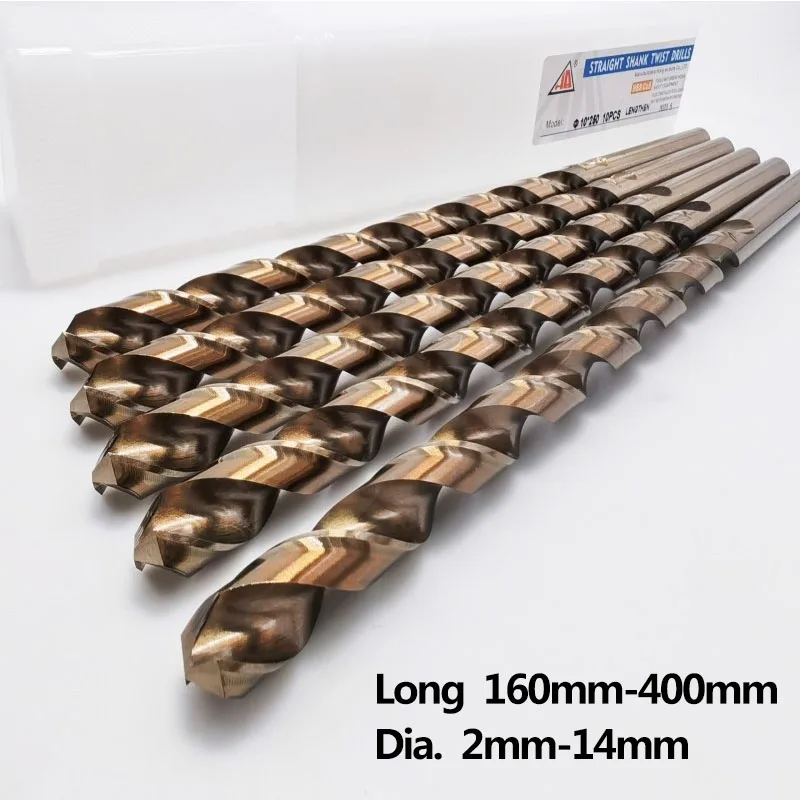 160400mmExtralongM35CobaltStraightShankTwistDrillBitHSSCo