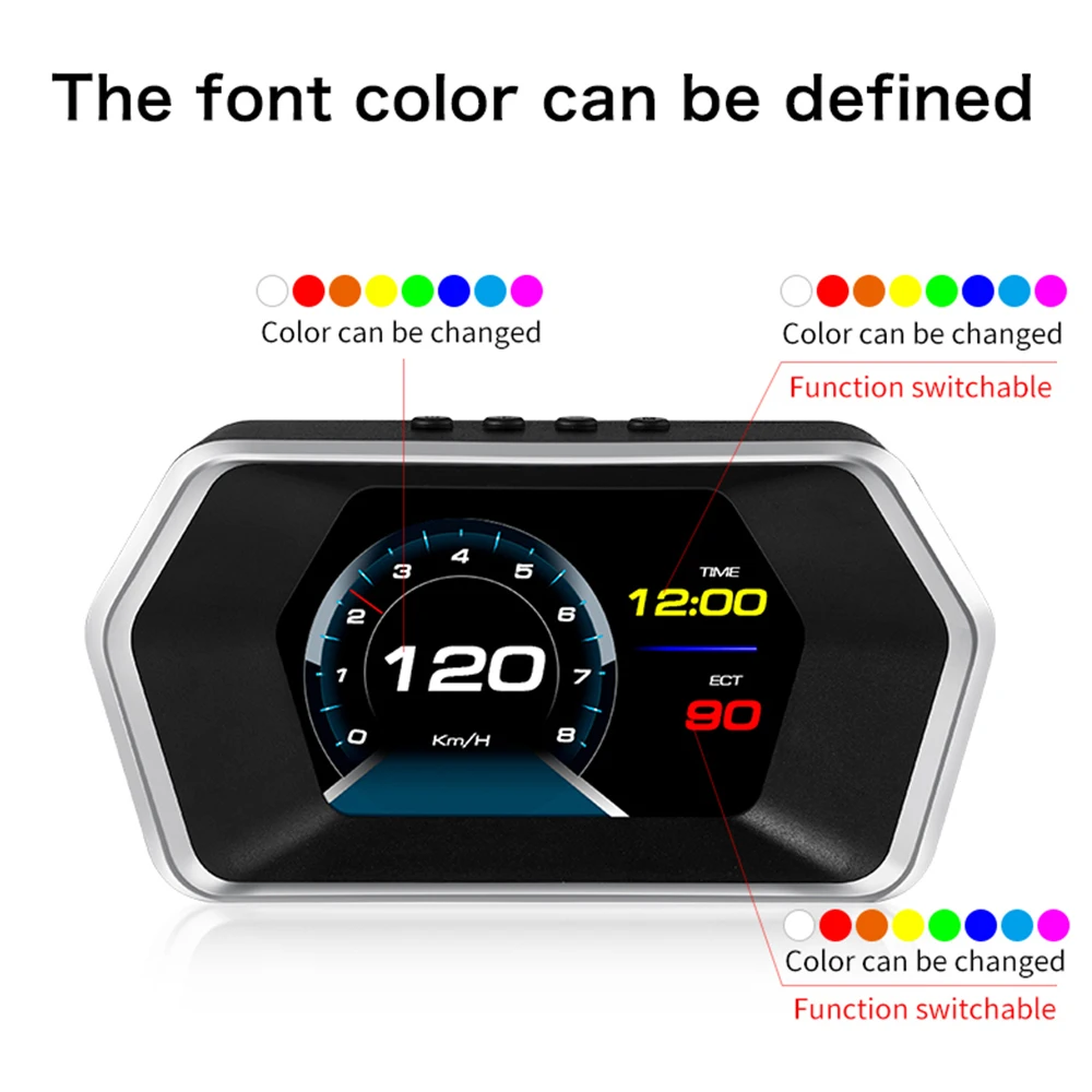 GEYIREN P17 OBD HUD   ÷, OBD2 GPS  ý, º ǻ, ڵ  ӵ,    µ 跮
