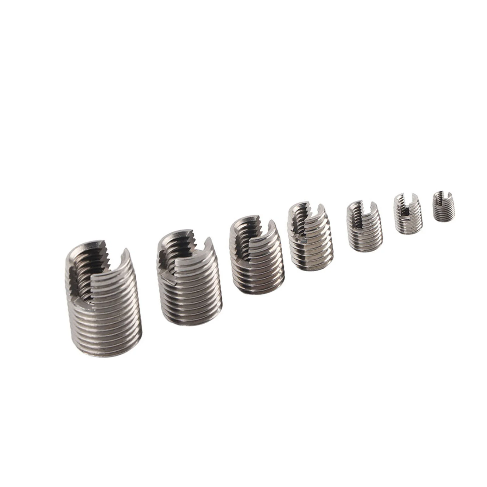 Stainless Steel Inner Thread Self Tapping Thread Inserts Set 50Pcs Reinforce Repair Tool