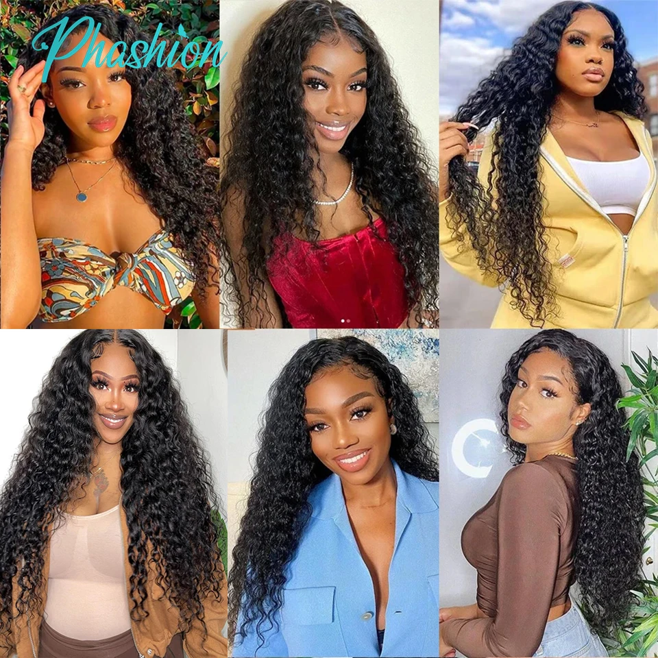Human Hair Extensions Phashion Water Human Hair Bundles 1/3 Pcs/Lot 30 32 Inch Remy Hair Extensions Black Women Brazilian Weave 10A
