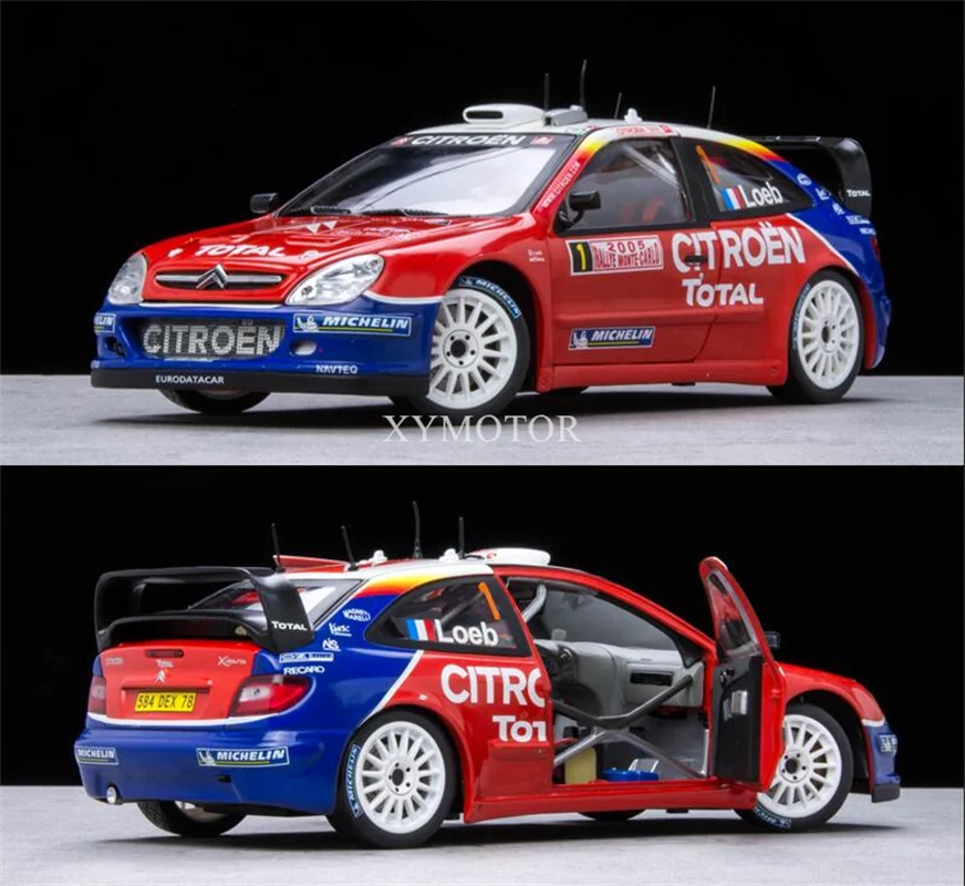 Sunstar 1/18 для Citroen Saina Xsara WRC раллийный автомобиль № 1 Loeb литая модель автомобиля