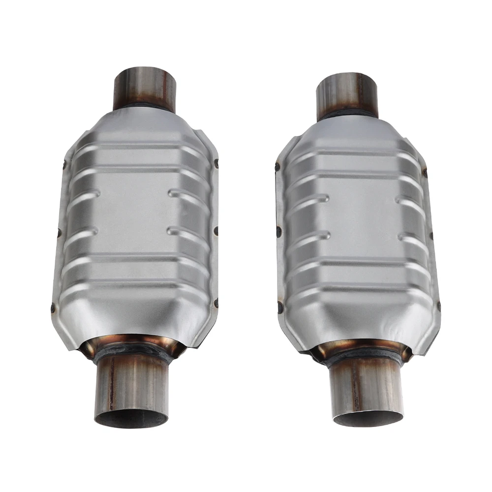 Catalytic converter 2Pcs For Chevy Silverado 1500 GMC Ford 2.5inch Universal