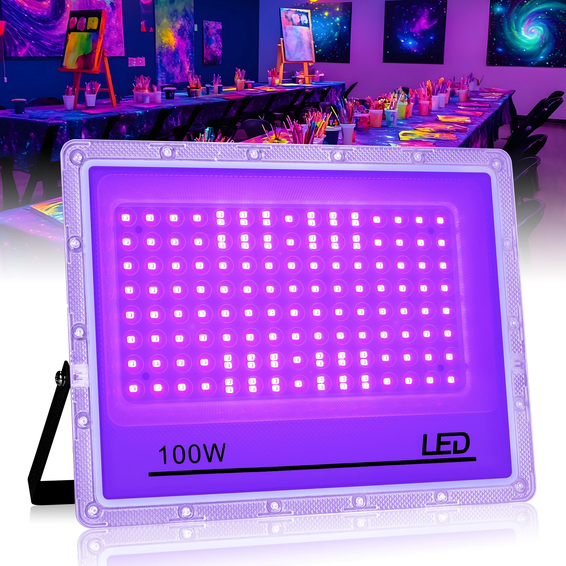 ตัวเลือกสินค้า ไฟ LED สีดำ 50W 100W 150W สำหรับกลางแจ้ง