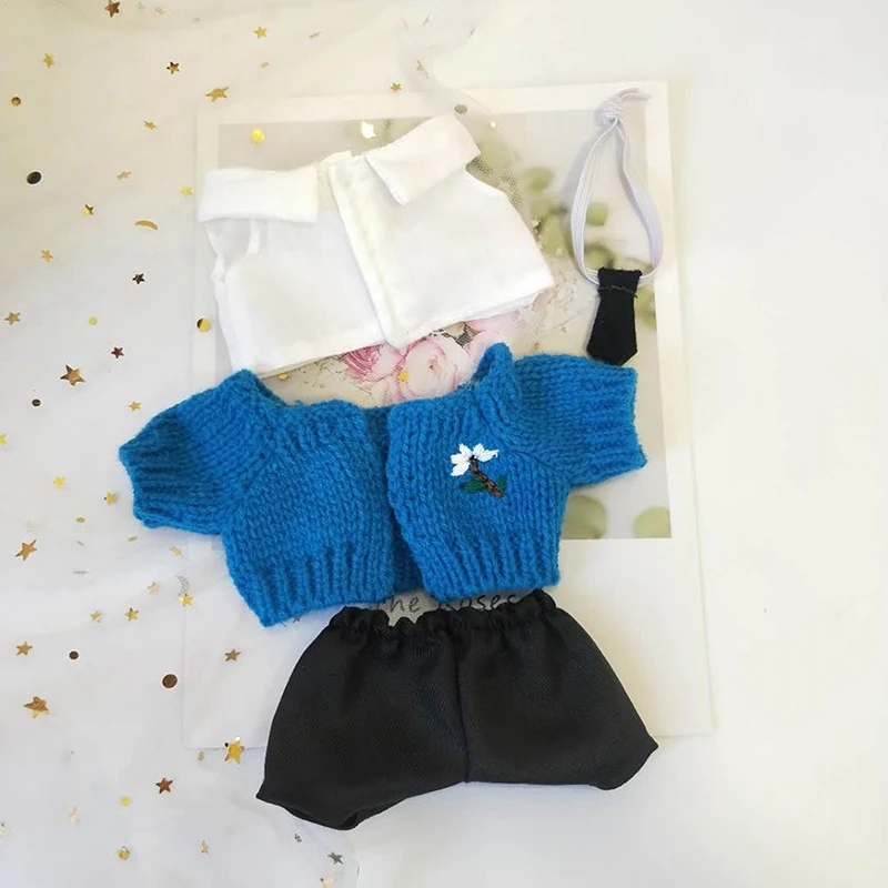 

Cute Clothes For 20cm Dolls Accessories Plush Doll's Clothing Sweater Stuffed Toy Dolls Outfit Birthday Star Idol Doll