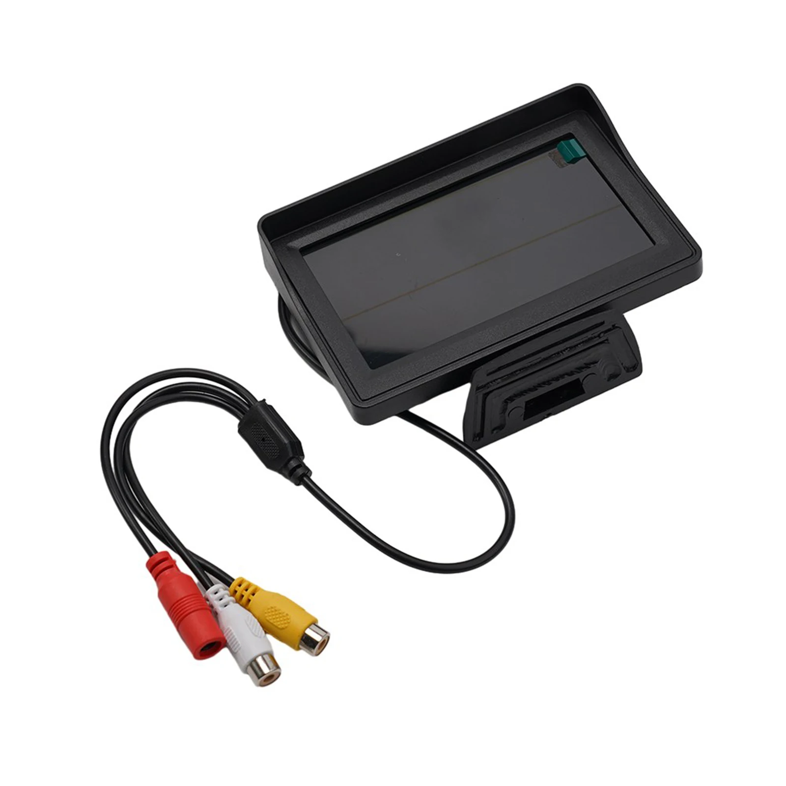 4.3인치 TFT LCD 후방 모니터(자동차용, AV1/AV2 입력, 후진 주차 시 자동 신호 감지 기능 포함)