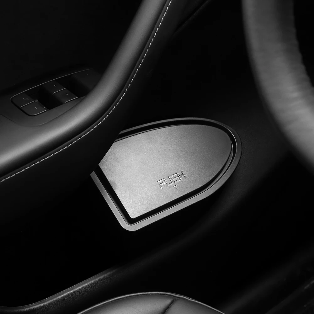 2PCS Front Door Trash Can For Tesla Model Y-Door Storage Box Garbage Can Car Interior Storage Modification Accessories