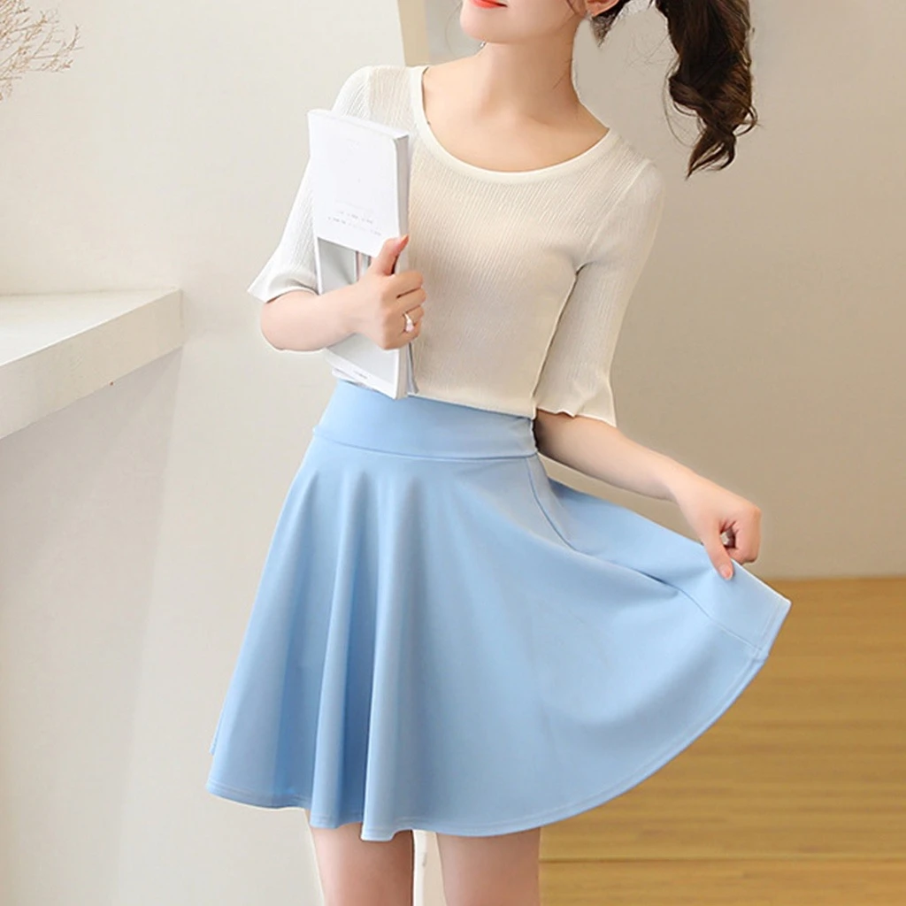 2023 Summer Fashion Shorts Skirts Womens School Korean Style Red Black Mini Aesthetic Pleated High Waist Skirt Female - Image 6