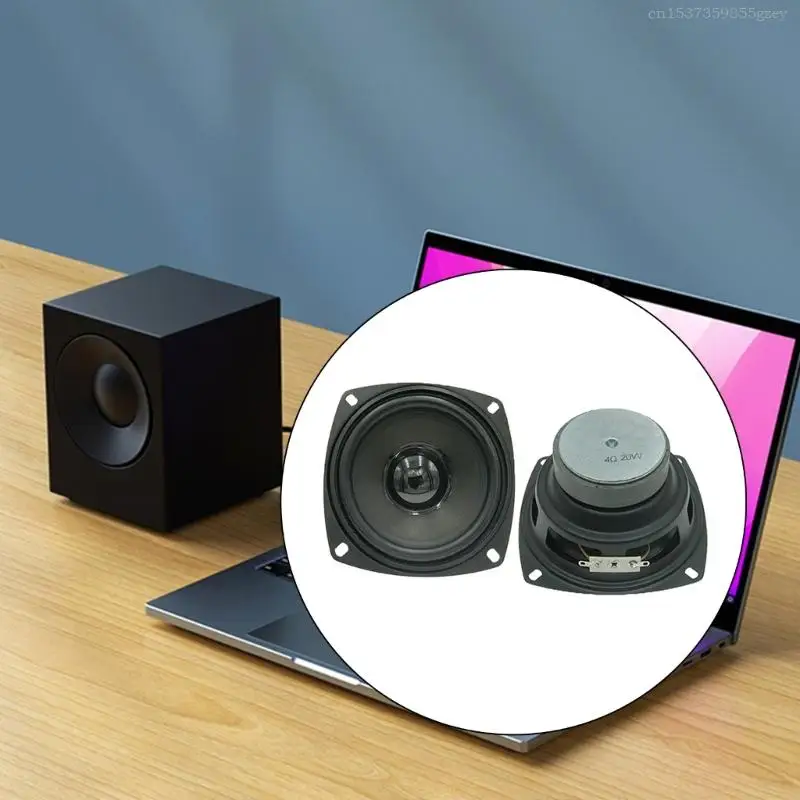 DIY 프로젝트에 완벽한 1세트 4인치 풀 주파수 스피커 저주파 서브우퍼 라우드스피커 트위터 F0T1