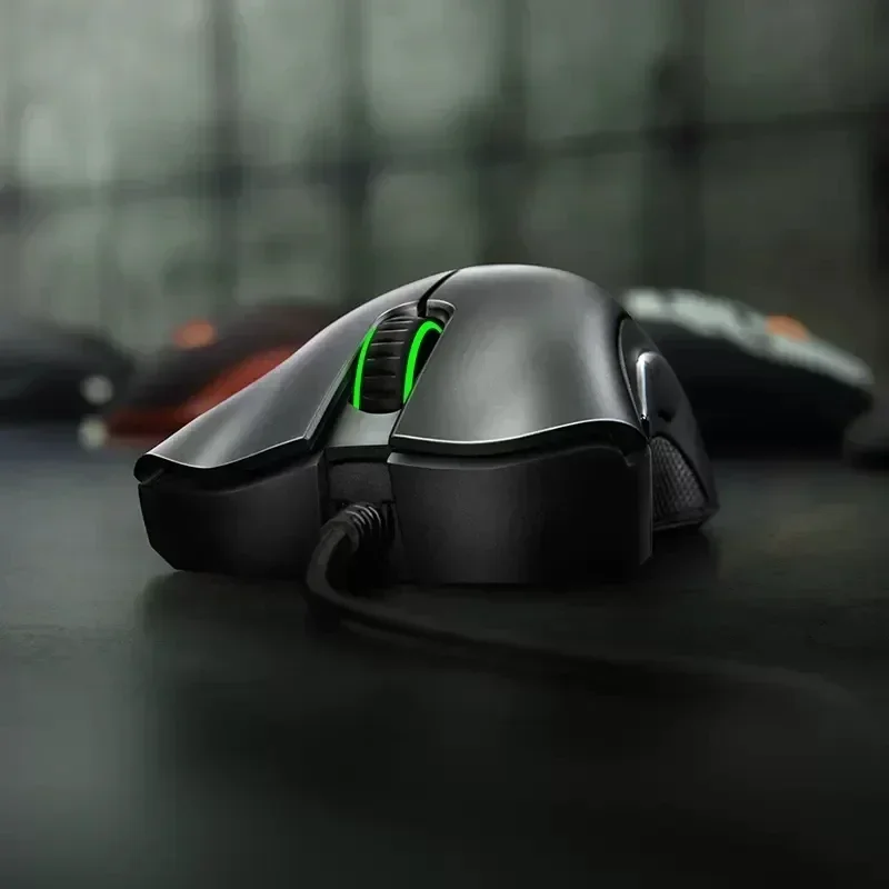 Original Razer DeathAdder Essential Wired Gaming Mouse 6400DPI Optical Sensor 5 Independently Buttons For Laptop PC Gamer