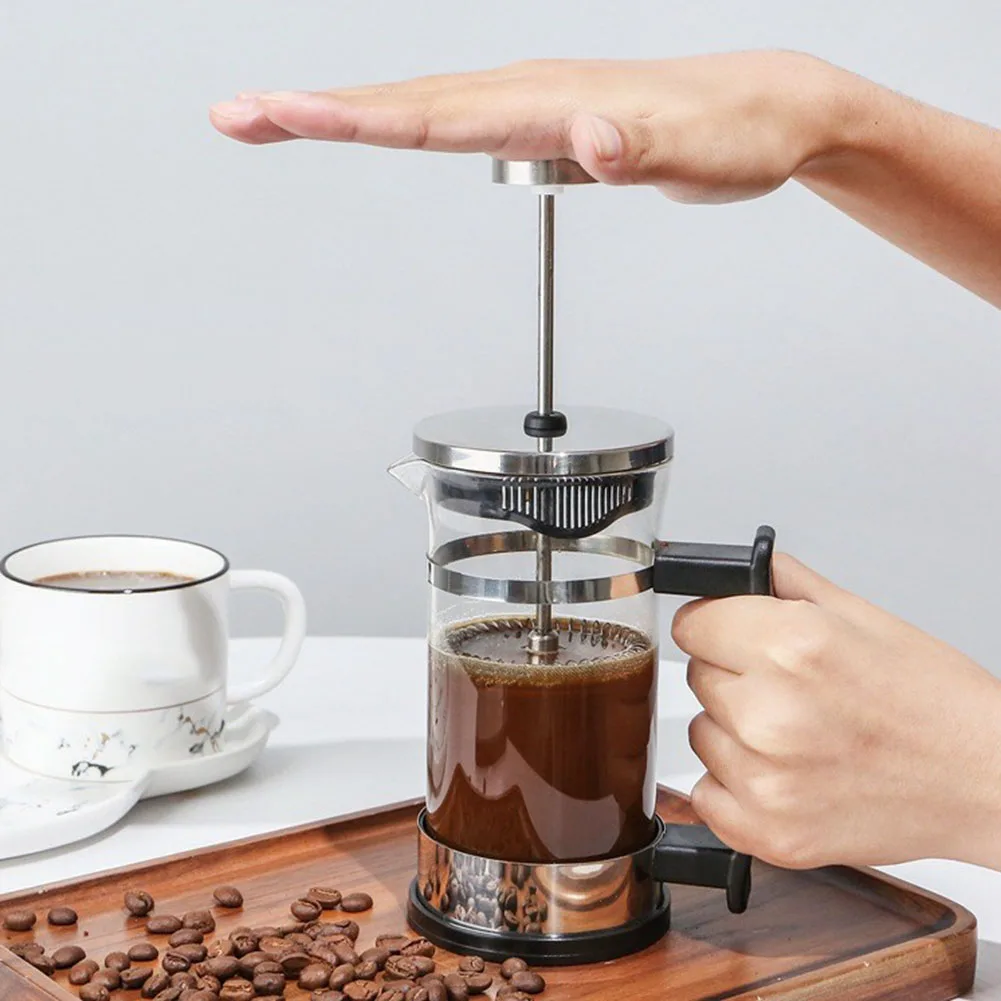 350mlFrenchCoffeePressesPot304StainlessSteelGlassPressCoffee