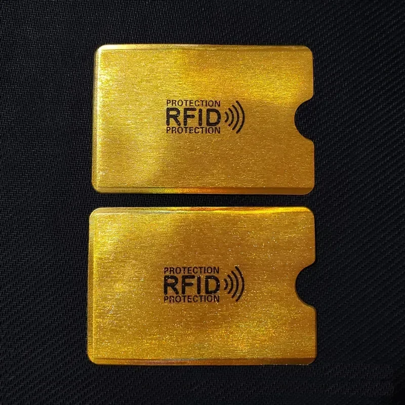 Credit Bank Card Sleeves RFID Blocking Aluminum Foil Anti-Scan Card Holder Access Control Keeper Case