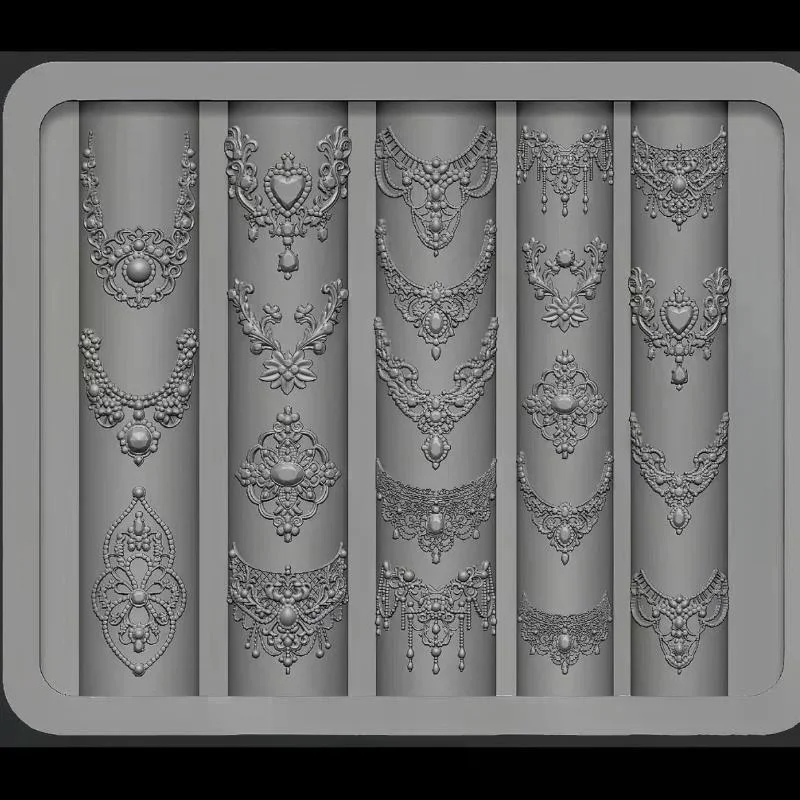 3D 실리콘 네일 아트 몰드 유럽 스타일 복고풍 패턴 레이스 디자인 장식 DIY 투명 매니큐어 템플릿