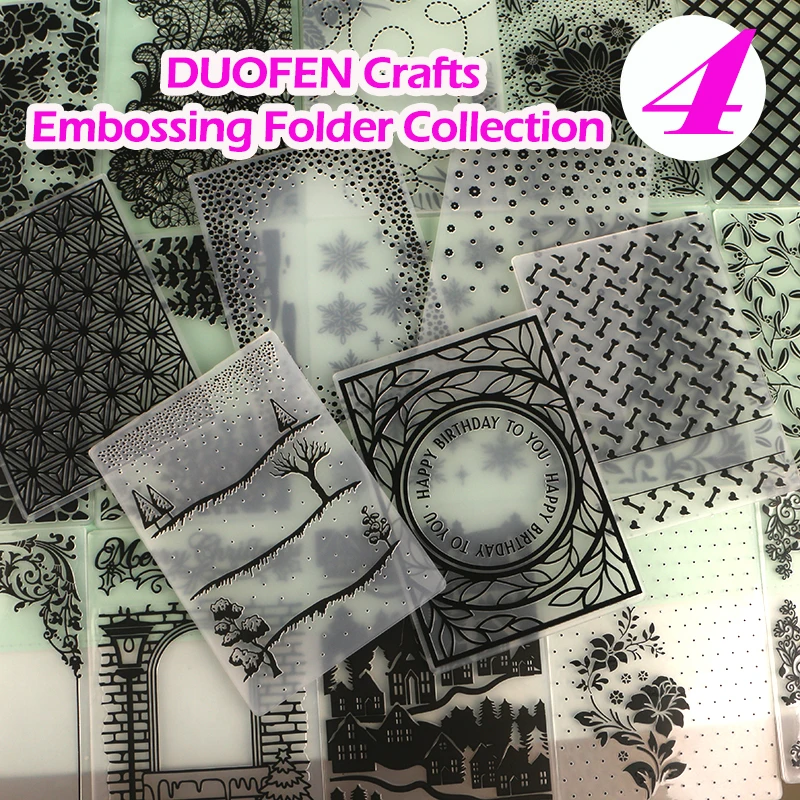 Plastic Embossing Folder Collection Paper Flower Mold Christmas Birthday fathers mothers day wedding collection plastic embossing folder embossing folder