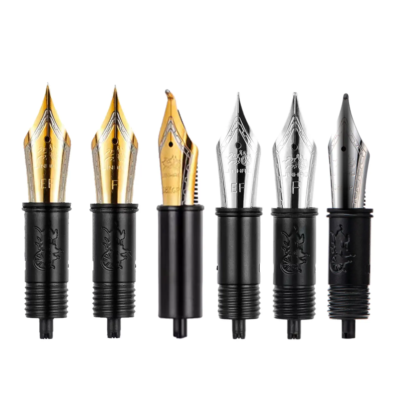 3PCSset NO.35 pen nibs #6 EF/F/M Replaced Fountain Pen Nib for Jinhao X350 X850 100 9036 9056 fountain pens school stationery 2