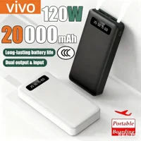 VIVO 200000 мАч Power Bank 120 Вт сверхбыстрая зарядка аккумулятора большой емкости с цифровым дисплеем Power Bank для iPhone Samsung Huawei — изображение 2
