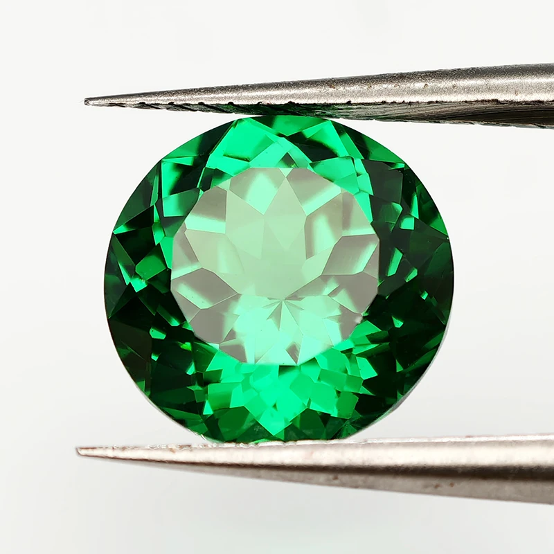 Emerald Green YAG Lab-Created Gemstone - 6.0mm Round Cut