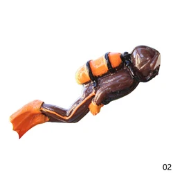 Vibrant Aquarium Decor: Miniature Figurines, Plants & Stones (B)
