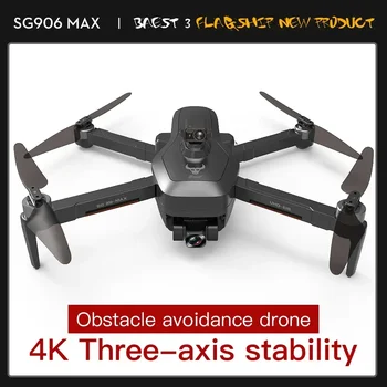 SG906MAX GPS Mini Drone Professionale 4K HD Macchina Fotografica 3-Axis Gimbal EIS 5G Wifi Evitamento Ostacoli Pieghevole Quadcopter Dron Toy1200M
