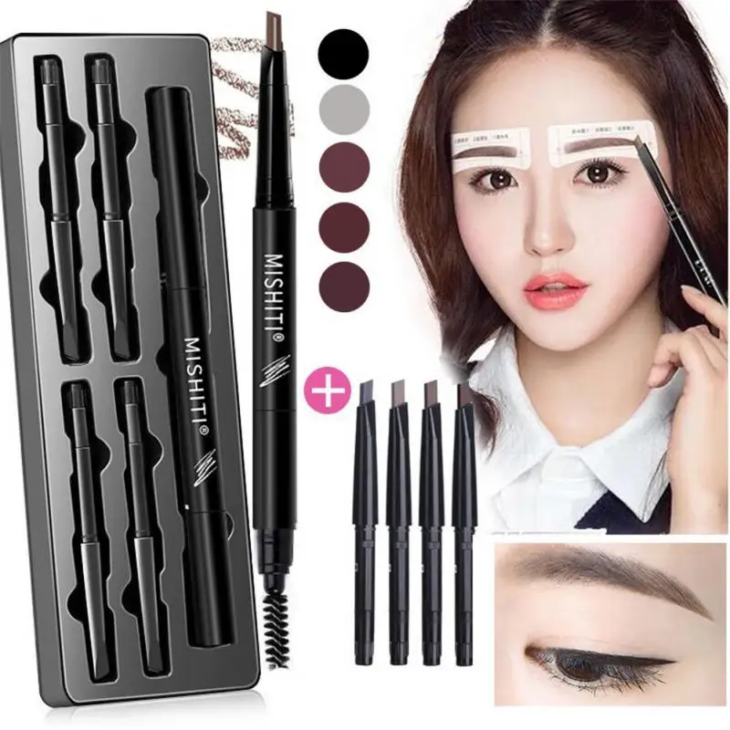 Non-fading Easy To Use Retractable Pencil Precise Brow Definition Eyebrow Pencil Brow Shaping All- Wear Non-smudging