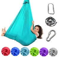 Children Hammock GYM Home Indoor Outdoor Swing Fitness Nylon Aerial Silk Yoga Anti-Gravity Inversions Swing Pilates Yoga Belt 1