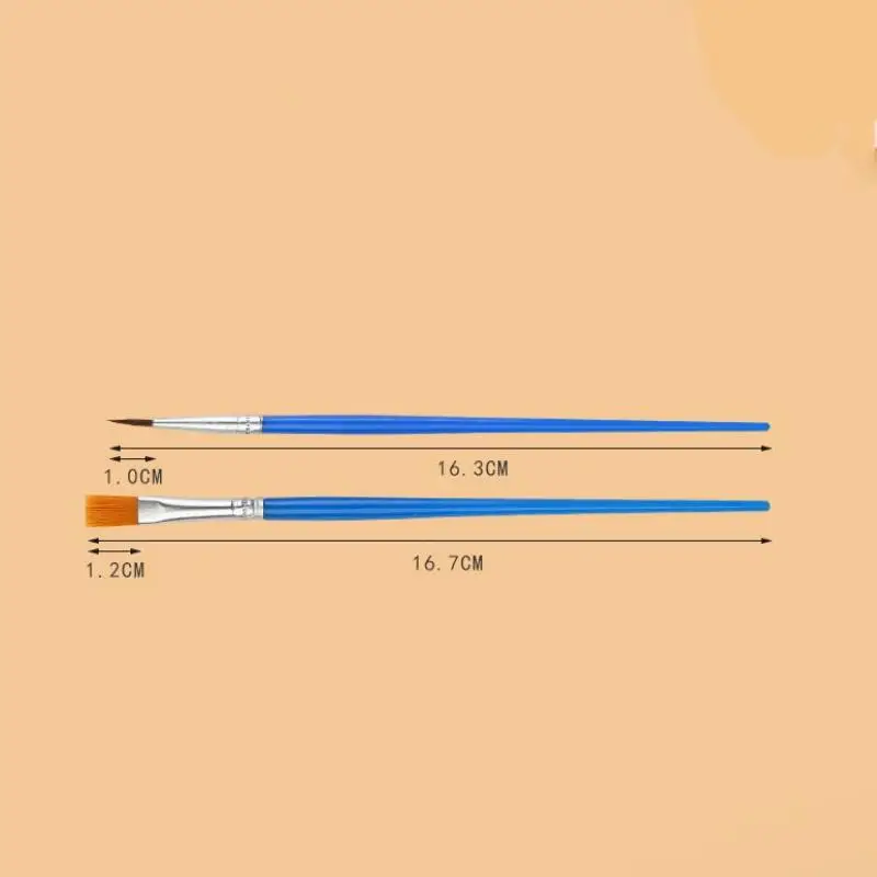20-200개 페인팅 브러쉬 세트 아트 라운드 플랫 나일론 헤어 페인트 브러쉬 오일 아크릴 수채화 어린이/예술가/초보자/학생용