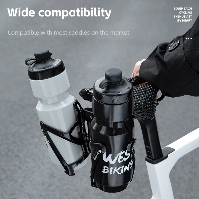 WEST BIKING Bicycle Water Bottle Cage Saddle Extender Water Cup Holder Adapter Cycling Kettle Mount Bracket MTB Bike Accessories