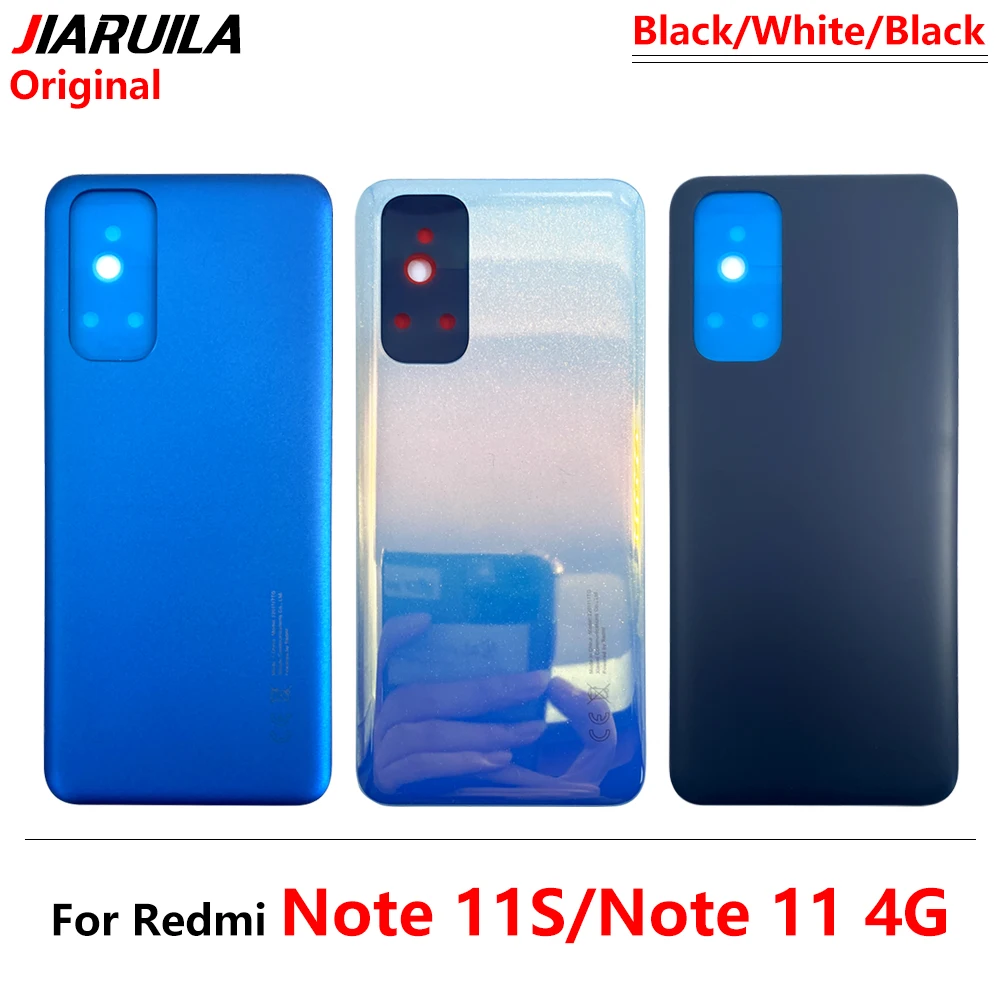 

100% Original Battery Cover Glass Door Back Housing Rear Case Panel Replacement Parts For Xiaomi Redmi Note 11S 11 4G