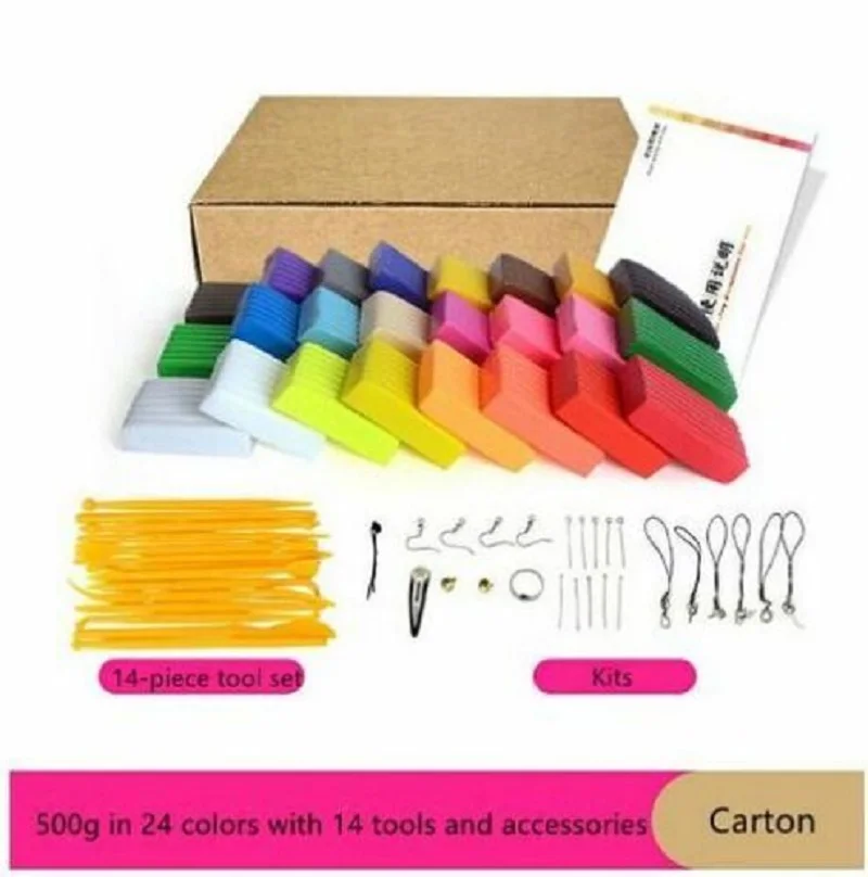 

Глина полимерная «сделай сам», 24 цвета