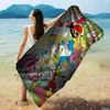 Cartoon A-alice In W-wonderland Anime Beach Swimming Towel Soft Absorbent Washcloth Children's Gifts For Kids Travel Camping Gym 2
