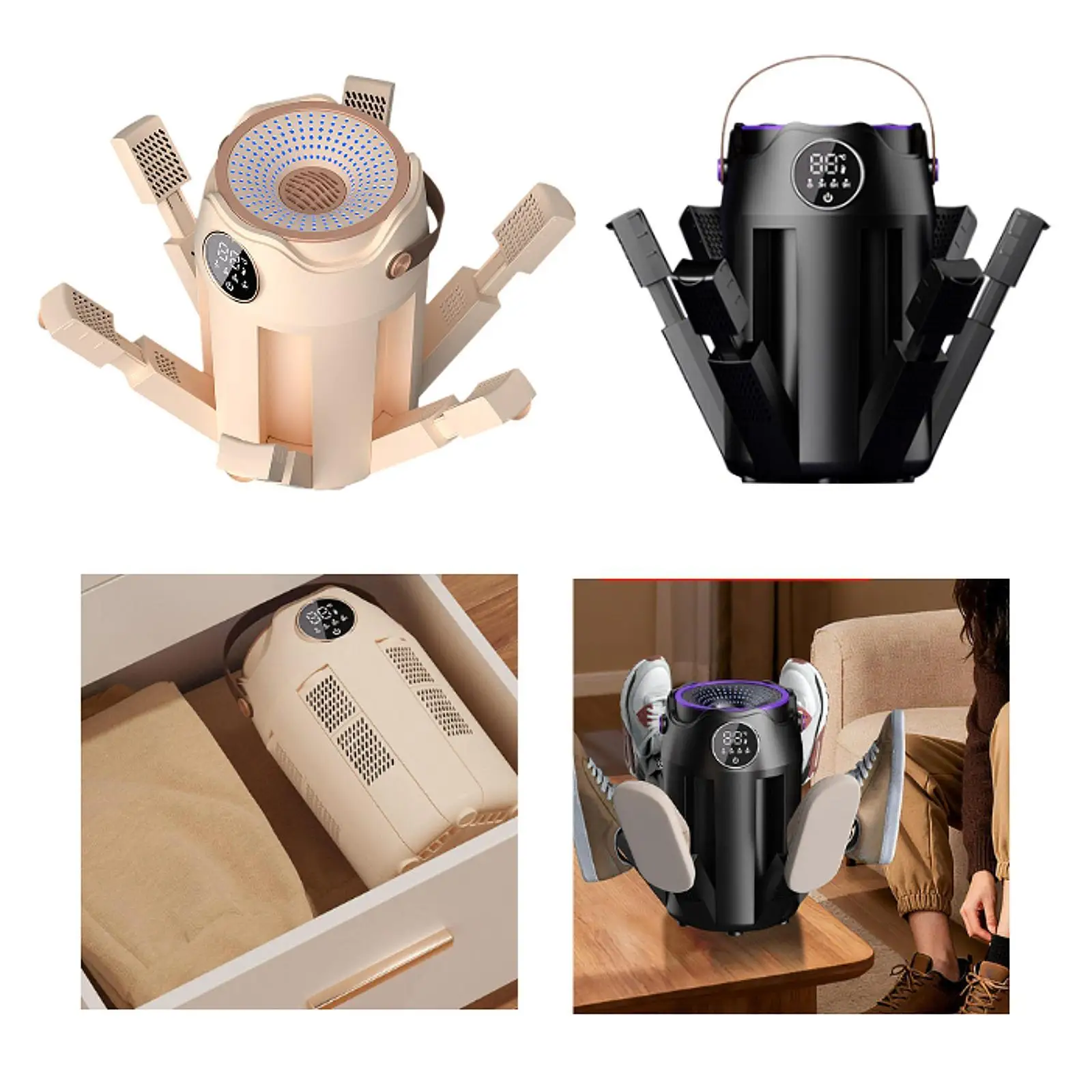 Dryer Practical Multifunctional Quick Drying Lightweight Adjustable Timer Glove Dryer Warmer for Travel Hats Hotel Home Use Dorm 1