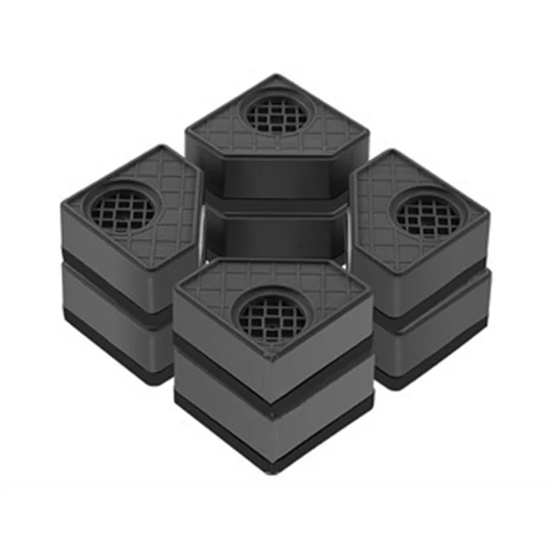 4Pcs Washing Machine Height Increase Pads Anti Pads Silent Skid Raiser Mat Refrigerator Dryer Support Stand 8CM HOT