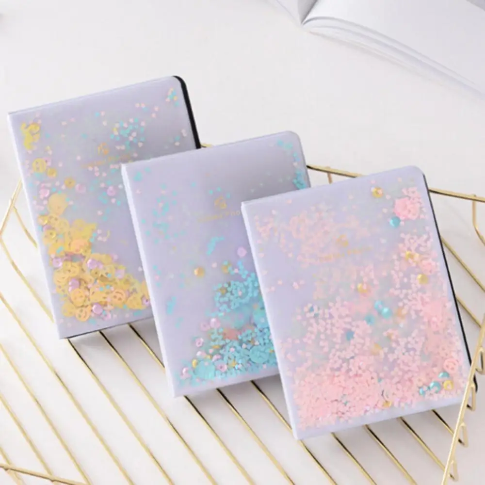 3 Inch Quicksand Sequin 64 Pockets Instax Mini Film Photo Album for FujiFilm Instax Mini 8 12 9 7s 50 90