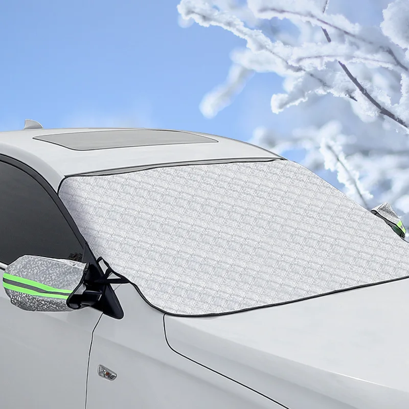 Winter Car Front Windscreen Cover Windshield Sunshades Universal Automobile  Anti Snow Frost Ice Shield Dust Protector Cover