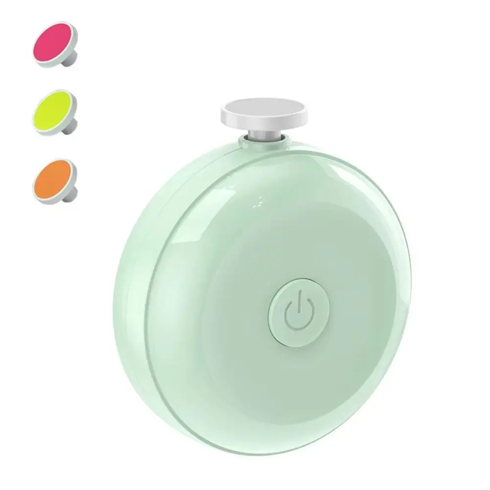 Newborn Electric Baby Nail Trimmer 360° Rotating Safety Baby Nail Grinder Silent 6 Grinding Heads Nail Clippers Gift