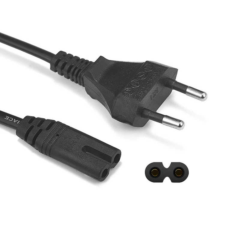 Laptop Ac Power Cord Eu Figure 8 Cable 10ft 5m Iec C7 Euro Power Cable