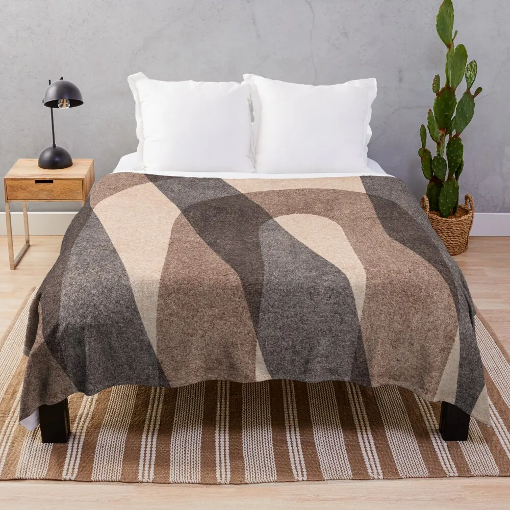 

ABSTRACT ALPHABET / Decorative N Throw Blanket fluffy blanket Sofa Blankets Soft Plaid Flannel Blanket