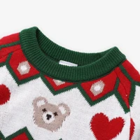 PatPat Baby Girl/Boy Christmas Childlike Animal print Sweater 3