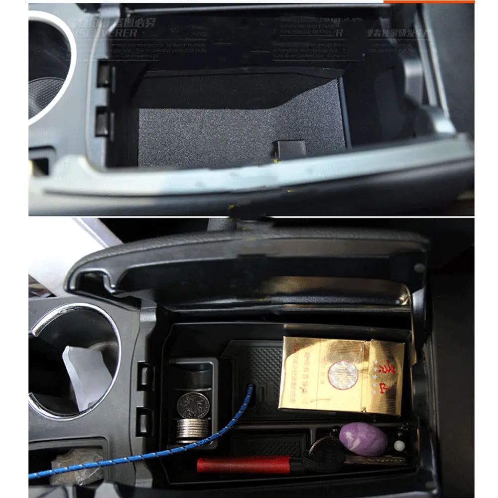 Consola Central / Reposabrazos Para Mercedes GLK 2009-2015 - Color Negro Mate, Plástico ABS, Medidas Aprox. 21x13x7 Cm
