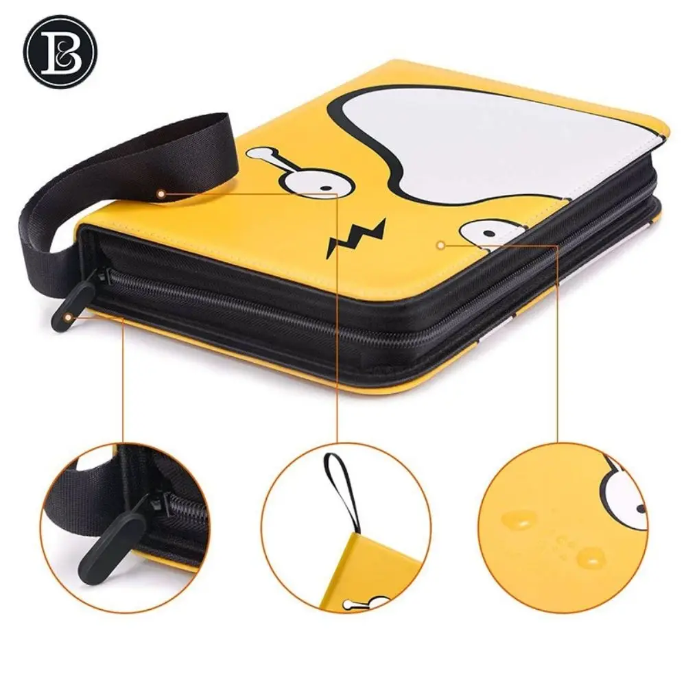 Trading Card Binder para Pokemon Cart&atilde;o Cole&ccedil;&atilde;o Titular do livro personalizado 50 mangas 400 bolsos