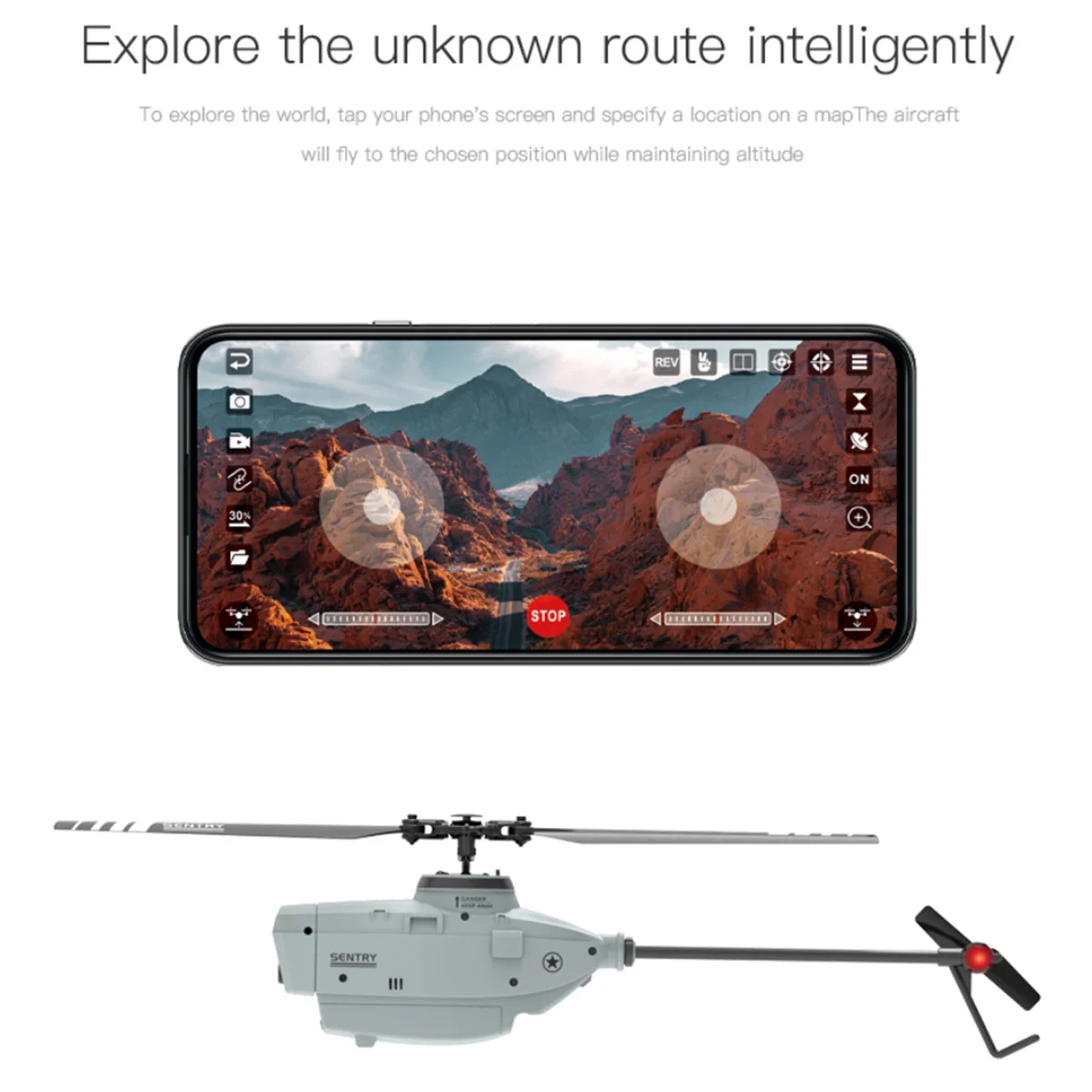 RC ERA C127 2.4GHz Drone 720P Camera 6-Axis Altitude Hold Optical Flow Localization Flybarless RTF Sentry Helicopter 5 RC ERA C127 2.4GHz Drone 720P Camera 6-Axis Altitude Hold Optical Flow Localization Flybarless RTF Sentry Helicopter 5