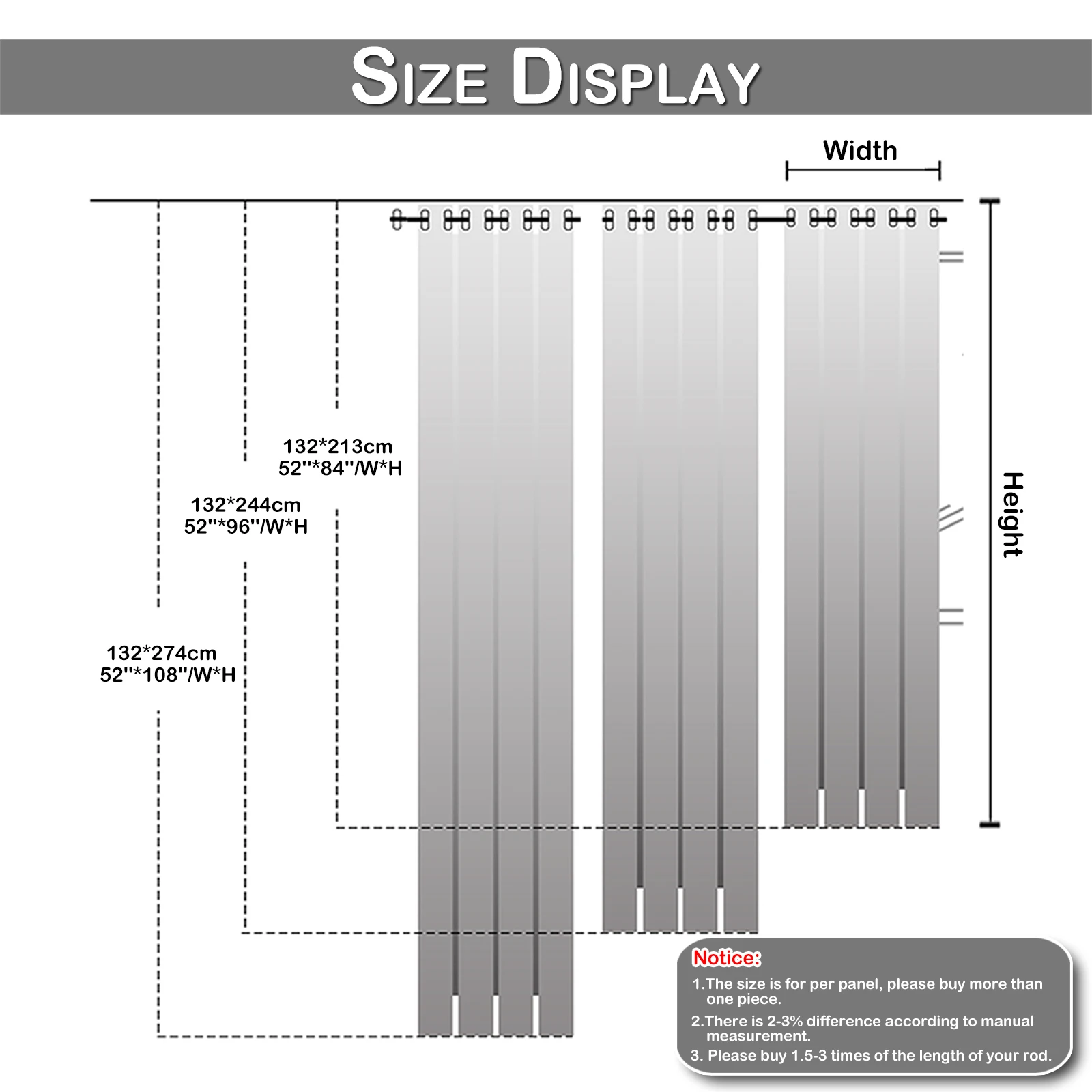 YWBXSHKD Tende da Sole per Esterno con Anelli 137x213cm, Tende da Esterno Impermeabile Tende Bianche da Esterno Tende per Gazebo Tende Balcone Semitrasparenti 2 Pezzi