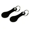 2 Pcs Shopping Cart Tokens Metal Key Ring Aluminum Alloy Keychain Hook Shopping Cart Chip Opener Solver Supermarket Trolley Key 5