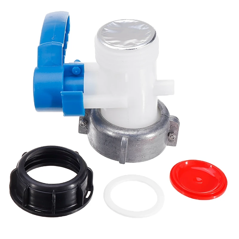 IBC 탱크 탭 파이프 커넥터 1000L 컨테이너 DN40/DN50 75mm 리터 62mm 남성 수출 버터 플라이 밸브 스위치 정원 홈 도구