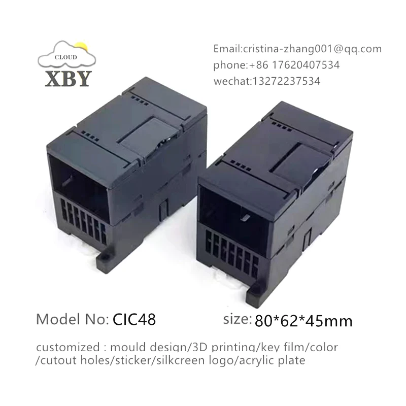 80*62*45mm CIC48 맞춤형 IP65 전자 하우징 딘 레일 케이스 PCB 인클로저, 심천 Futian huaqiangbei 전기 시장