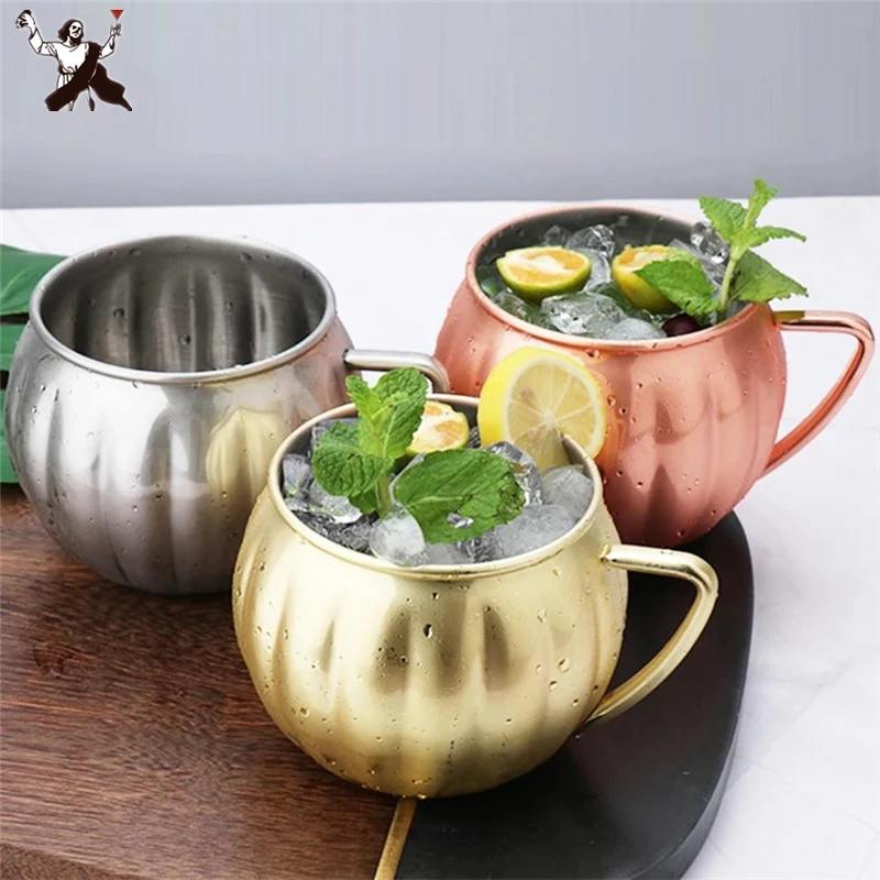 

700ml Pumpkin Copper Mugs Metal Mug Cup Stainless Steel Beer Wine Coffee Cup
